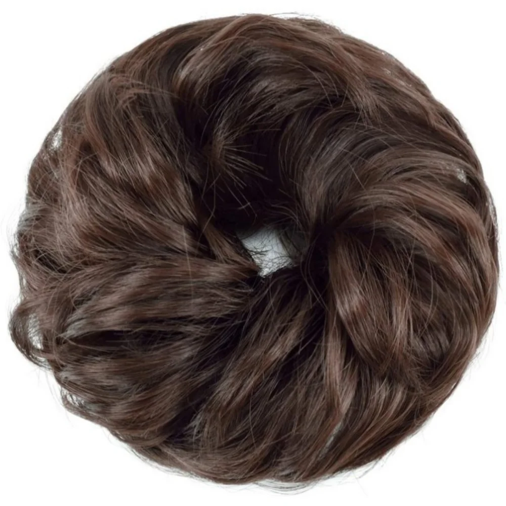 Blooming Hair Medium Brown Messy Bun Exten…